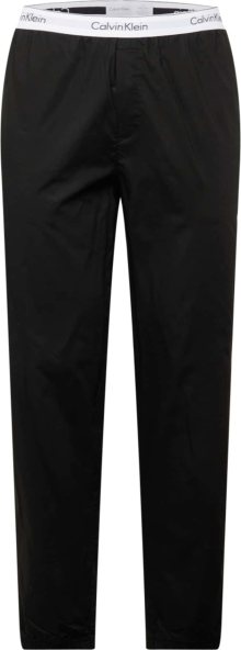 Calvin Klein Underwear Pyžamové kalhoty světle šedá / černá / bílá