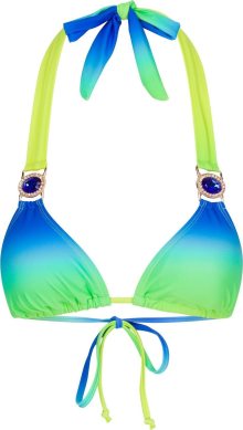 Moda Minx Horní díl plavek \'Club Tropicana\' modrá / zlatá / limetková