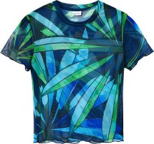 Desigual Tričko námořnická modř / azurová / zelená / smaragdová