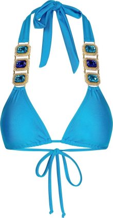 Moda Minx Horní díl plavek \'Boujee\' modrá / zlatá