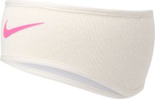 NIKE Sportovní čelenka pink / bílá