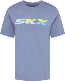 Skechers Performance Funkční tričko kouřově modrá / světlemodrá / žlutá / pastelově zelená