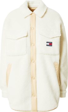 Tommy Jeans Přechodná bunda béžová / písková / námořnická modř / červená