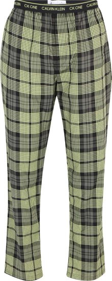 Calvin Klein Underwear Pyžamové kalhoty jedle / světle zelená