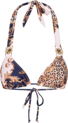Moda Minx Horní díl plavek \'Bella Vita\' béžová / tmavě modrá / hnědá / růžová