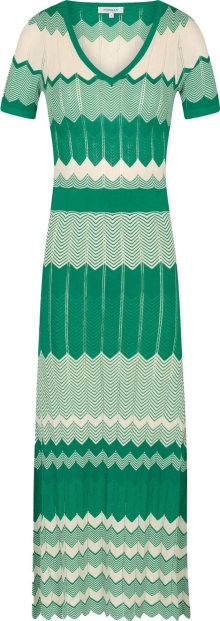Morgan Úpletové šaty béžová / zelená