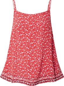 Tommy Jeans Top červená / bílá