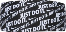 NIKE Sportovní čelenka \'Fury\' černá / bílá