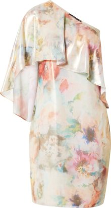 Lauren Ralph Lauren Koktejlové šaty \'DIETBALD\' krémová / modrá / oranžová / pink