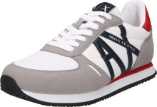 ARMANI EXCHANGE Tenisky námořnická modř / šedá / červená / bílá