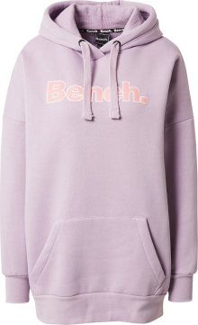 BENCH Mikina \'DAYLA\' pastelová fialová / broskvová / bílá