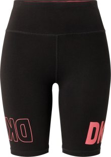 DKNY Performance Sportovní kalhoty pink / černá