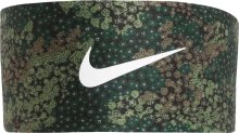 NIKE Sportovní čelenka zelená / olivová / tmavě zelená / bílá