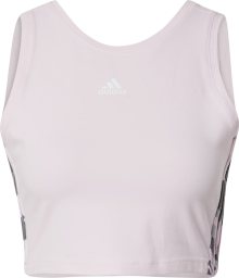 ADIDAS SPORTSWEAR Sportovní top khaki / pastelově růžová / bílá