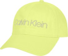 Calvin Klein Kšiltovka citronová / stříbrná