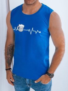 Dstreet Jedinečné modré tílko pro milovníka piva