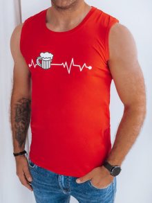 Dstreet Jedinečné červené tílko pro milovníka piva