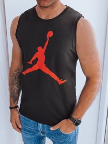 Dstreet Originální černo-červené tílko se sportovním motivem