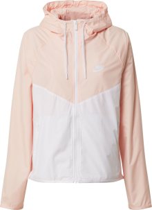 Nike Sportswear Přechodná bunda \'W NSW WR JKT FEM\' světle růžová / bílá