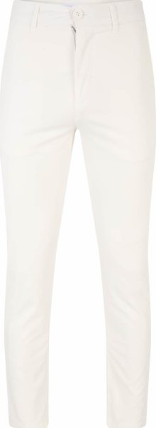 KnowledgeCotton Apparel Chino kalhoty \'Birch\' bílá