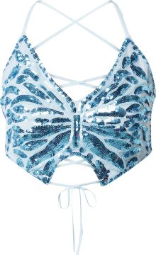 Gina Tricot Top nebeská modř