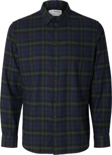 SELECTED HOMME Košile \'OWEN\' námořnická modř / zelená / černá