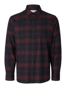 SELECTED HOMME Košile \'OWEN\' tmavě modrá / bordó