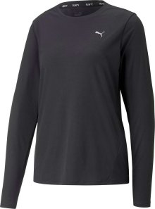PUMA Funkční tričko černá / stříbrná