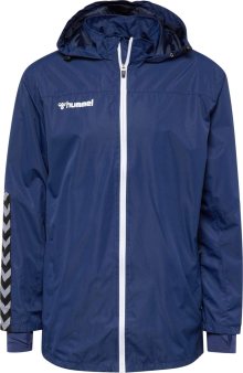 Hummel Sportovní bunda tmavě modrá / antracitová / bílá