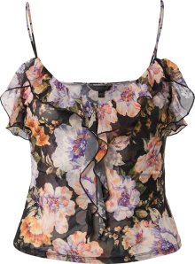 GUESS Top \'LUCIA\' zelená / lenvandulová / oranžová / černá