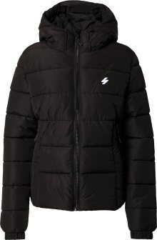 Superdry Zimní bunda černá / bílá