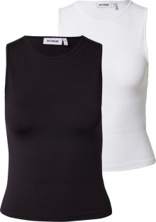 WEEKDAY Top černá / bílá