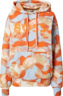 BOSS Orange Mikina \'Etea\' písková / světlemodrá / tmavě oranžová / bílá
