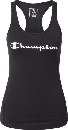 Champion Authentic Athletic Apparel Sportovní top černá / bílá