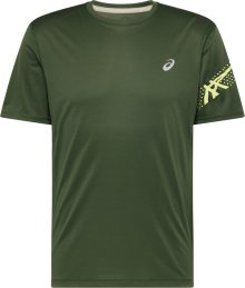 ASICS Funkční tričko žlutá / šedá / zelená