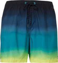 BILLABONG Plavecké šortky azurová modrá / tmavě modrá / světle zelená / černá