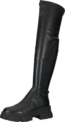 STEVE MADDEN Kozačky nad kolena černá