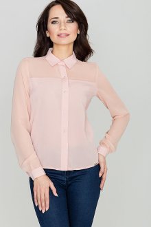 Košile Lenitif K229 Pink L