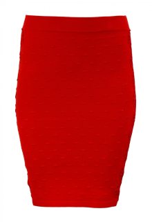 Pletená sukně in-su1004 červená - Koucla červená S/M