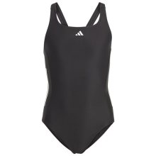 Dívčí plavky junior Cut 3 Stripes IC4730 - Adidas 140 cm