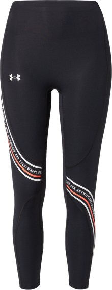 UNDER ARMOUR Sportovní kalhoty oranžová / černá / bílá