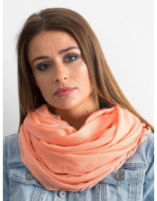 Jednobarevný šátek broskvové barvy