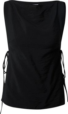 WEEKDAY Top \'Cintia\' černá