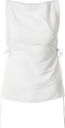 WEEKDAY Top \'Cintia\' stříbrně šedá