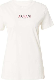 ARMANI EXCHANGE Tričko pink / bílý melír