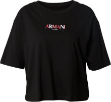 ARMANI EXCHANGE Tričko červená / černá / bílá
