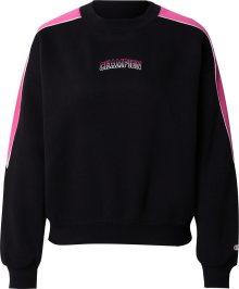 Champion Authentic Athletic Apparel Sweatshirt pink / černá / bílá