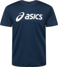 ASICS Funkční tričko tmavě modrá / bílá