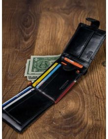 Kožená peněženka RFID ROVICKY 323L-RBA-D