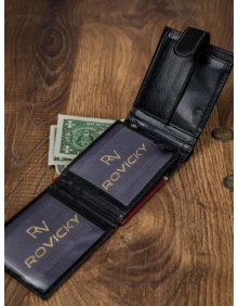 Kožená peněženka RFID ROVICKY 324L-RBA-D